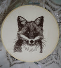 Foxy Gentleman 8" Embroidery Hoop